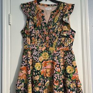 THML Multicolor Floral Ruffle Dress